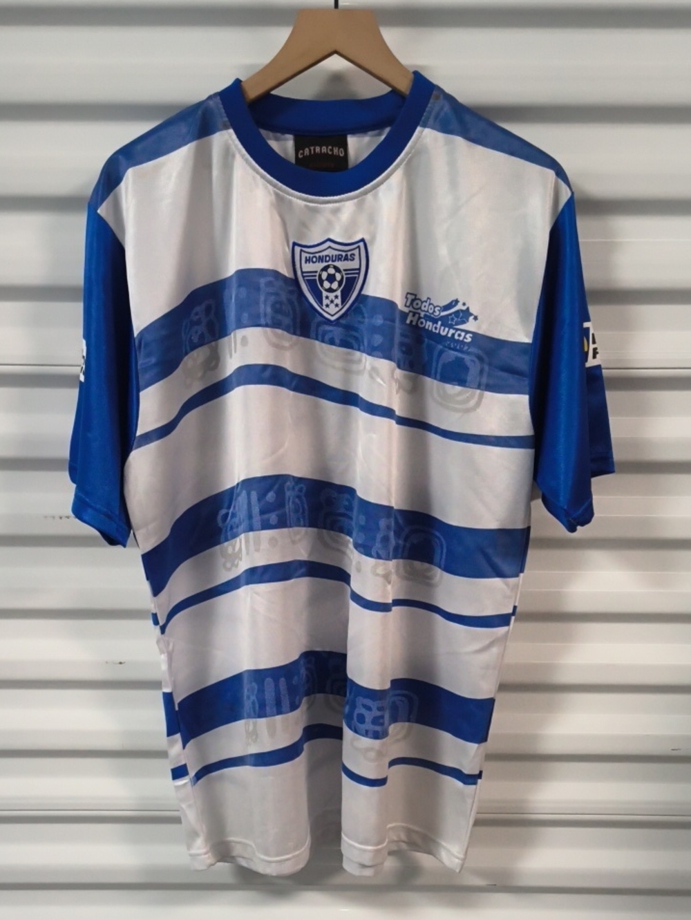 Vtg 2005-07 Honduras National Soccer Team Stitched Patch Jersey Men's Sz L Rare